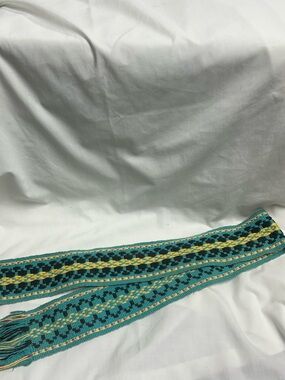 Handwoven Belt Strap 4’ Length Handcrafted Vintage Reversible